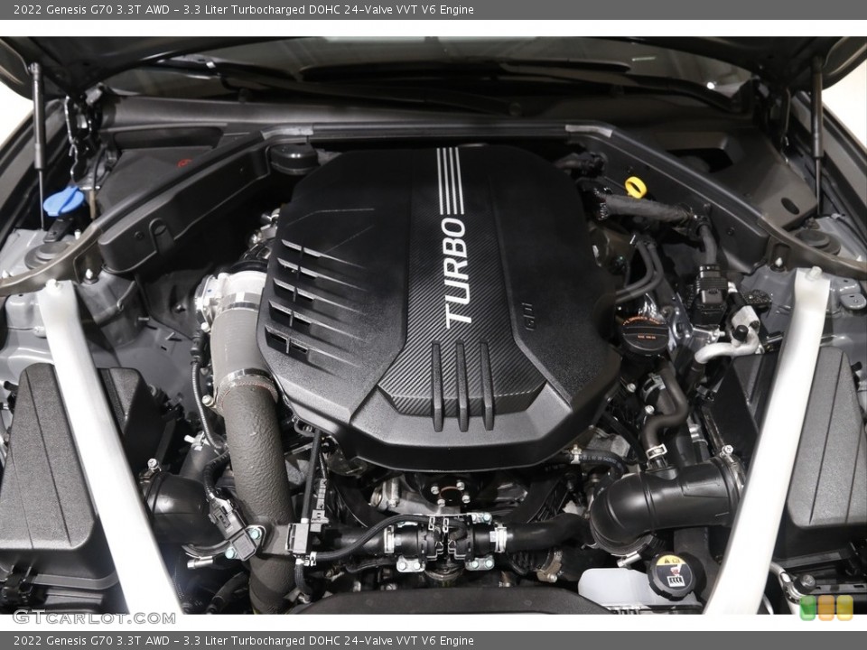 3.3 Liter Turbocharged DOHC 24-Valve VVT V6 Engine for the 2022 Genesis G70 #145121637