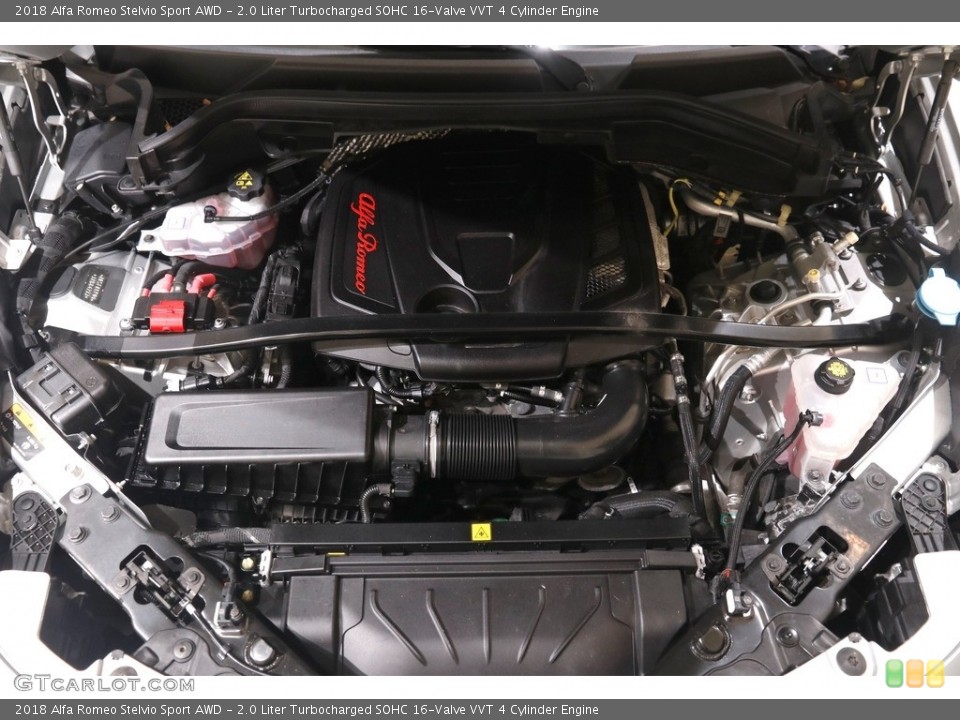 2.0 Liter Turbocharged SOHC 16-Valve VVT 4 Cylinder 2018 Alfa Romeo Stelvio Engine