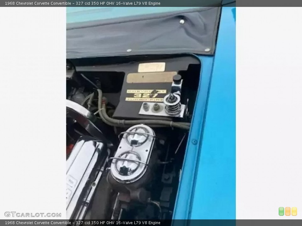327 cid 350 HP OHV 16-Valve L79 V8 1968 Chevrolet Corvette Engine