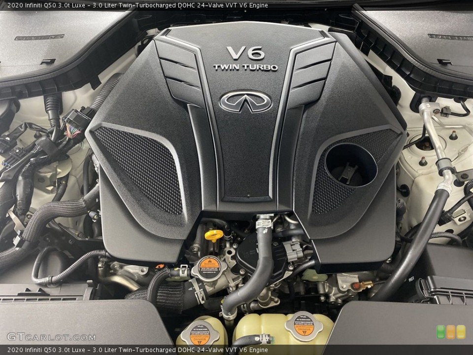 3.0 Liter Twin-Turbocharged DOHC 24-Valve VVT V6 2020 Infiniti Q50 Engine