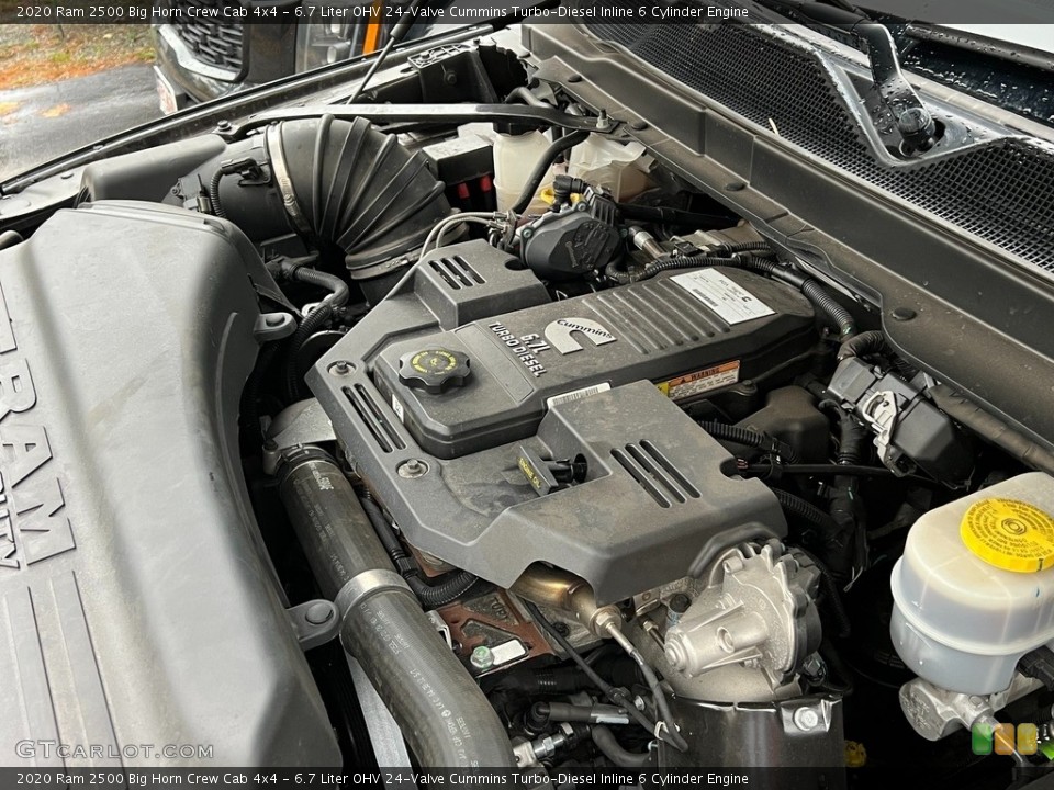 6.7 Liter OHV 24-Valve Cummins Turbo-Diesel Inline 6 Cylinder 2020 Ram 2500 Engine