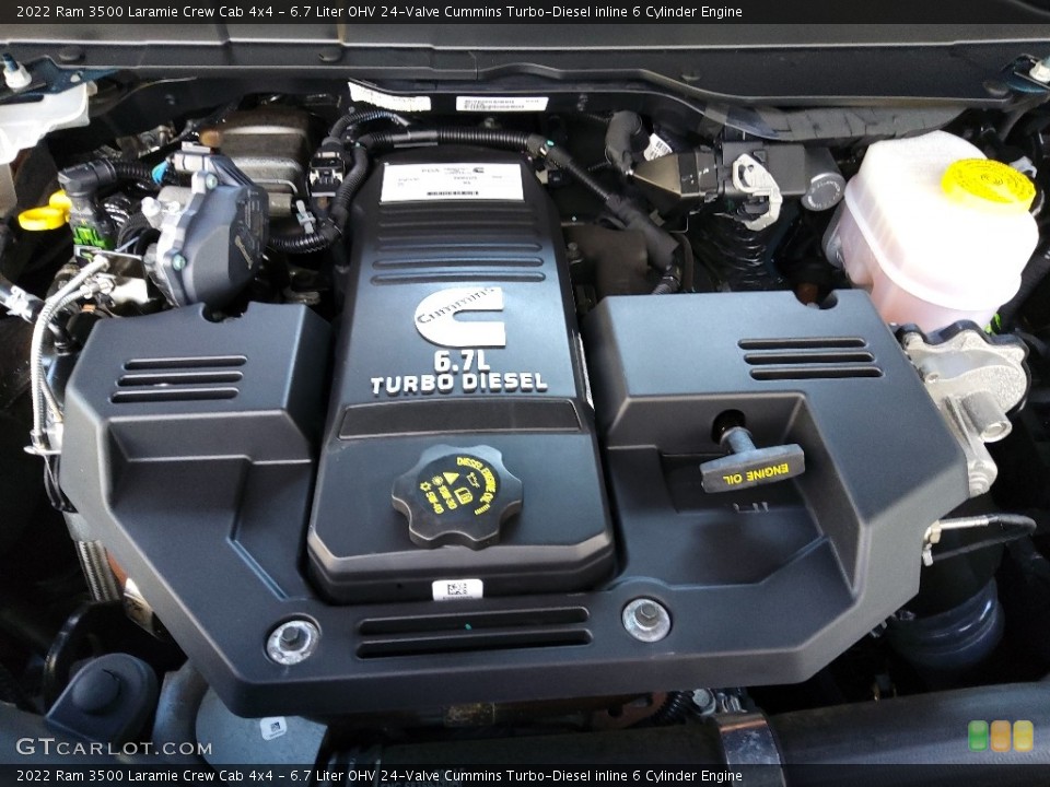 6.7 Liter OHV 24-Valve Cummins Turbo-Diesel inline 6 Cylinder Engine for the 2022 Ram 3500 #145236382