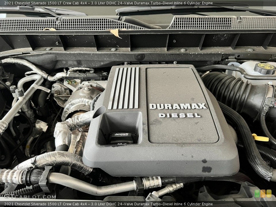 3.0 Liter DOHC 24-Valve Duramax Turbo-Diesel Inline 6 Cylinder 2021 Chevrolet Silverado 1500 Engine