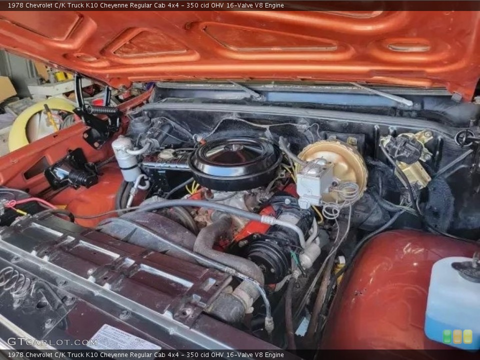 350 cid OHV 16-Valve V8 1978 Chevrolet C/K Truck Engine
