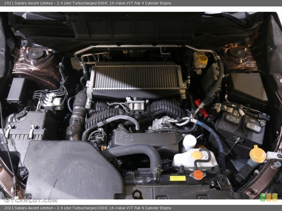 2.4 Liter Turbocharged DOHC 16-Valve VVT Flat 4 Cylinder 2021 Subaru Ascent Engine