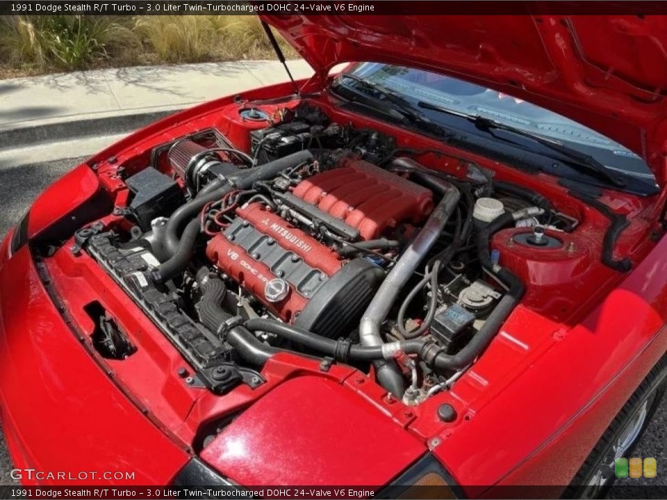 3.0 Liter Twin-Turbocharged DOHC 24-Valve V6 Engine for the 1991 Dodge Stealth #145330946