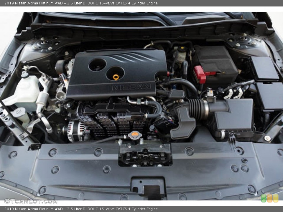 2.5 Liter DI DOHC 16-valve CVTCS 4 Cylinder 2019 Nissan Altima Engine