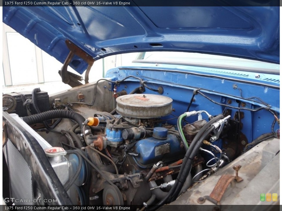 360 cid OHV 16-Valve V8 1975 Ford F250 Engine