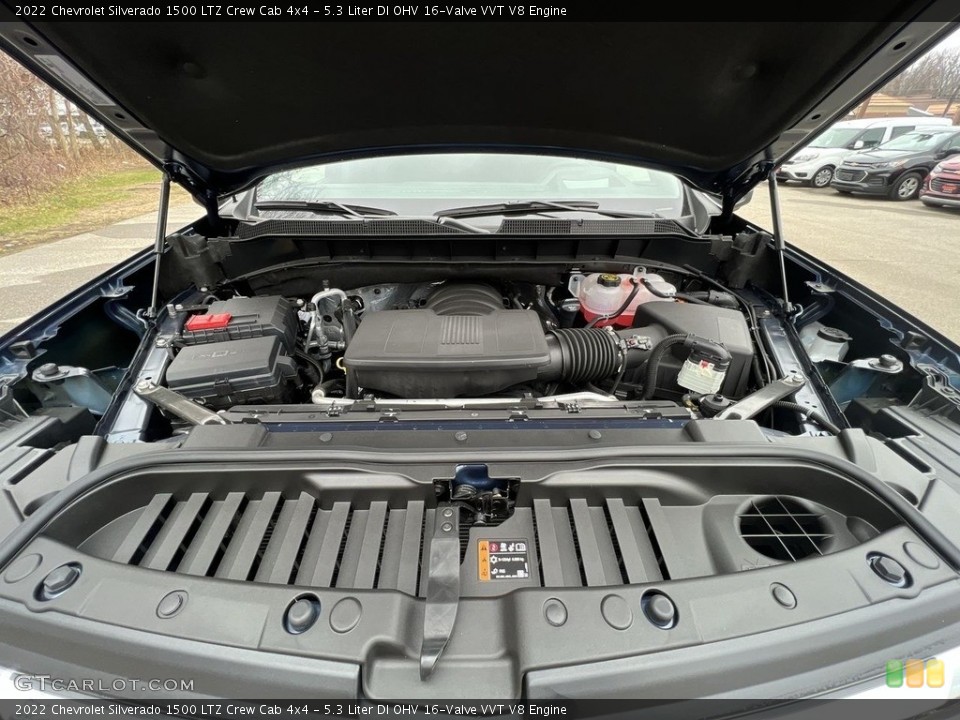 5.3 Liter DI OHV 16-Valve VVT V8 2022 Chevrolet Silverado 1500 Engine