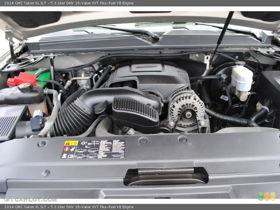 5.3 Liter OHV 16-Valve VVT Flex-Fuel V8 2014 GMC Yukon Engine
