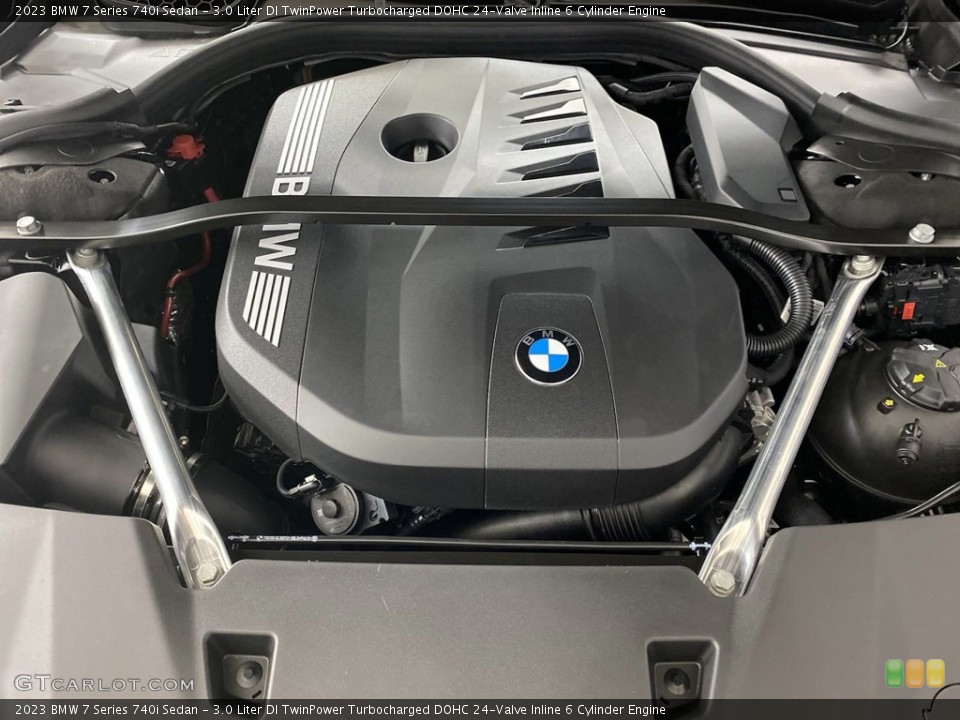 3.0 Liter DI TwinPower Turbocharged DOHC 24-Valve Inline 6 Cylinder 2023 BMW 7 Series Engine
