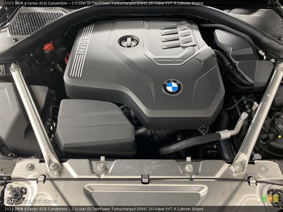 2.0 Liter DI TwinPower Turbocharged DOHC 16-Valve VVT 4 Cylinder 2023 BMW 4 Series Engine