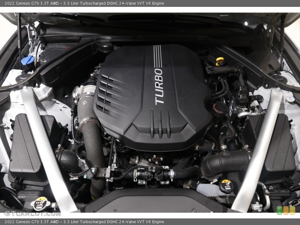 3.3 Liter Turbocharged DOHC 24-Valve VVT V6 Engine for the 2022 Genesis G70 #145483464
