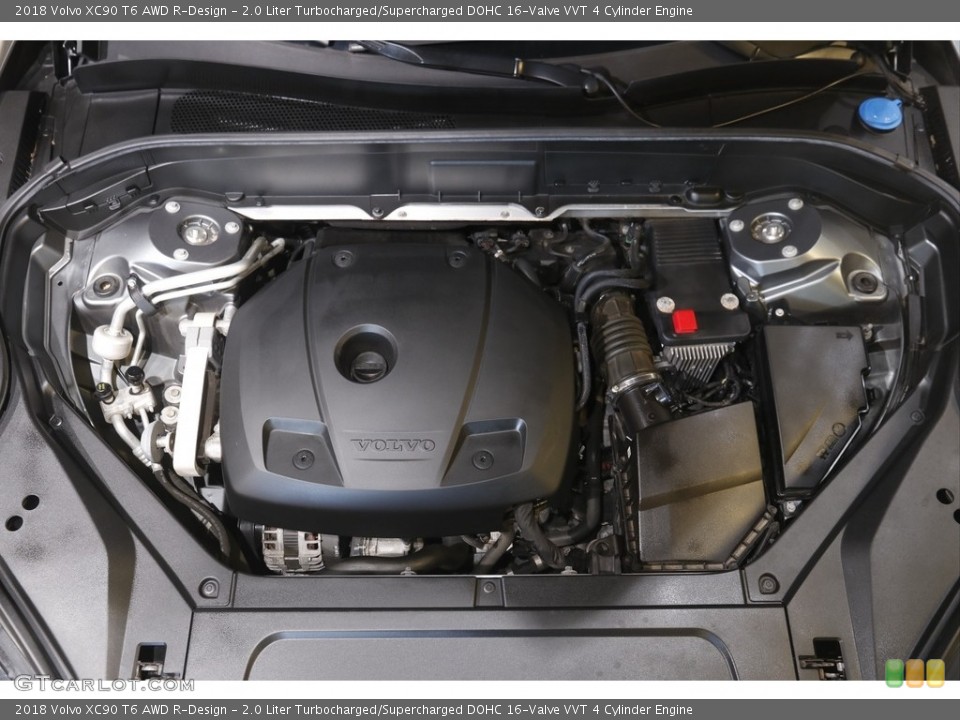 2.0 Liter Turbocharged/Supercharged DOHC 16-Valve VVT 4 Cylinder 2018 Volvo XC90 Engine