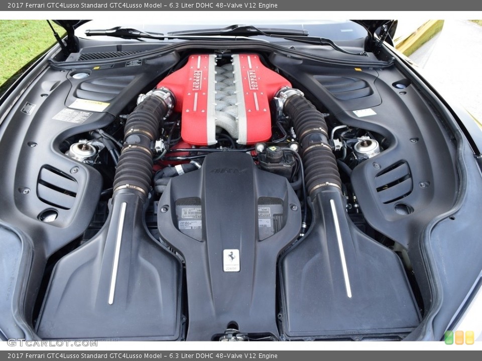 6.3 Liter DOHC 48-Valve V12 2017 Ferrari GTC4Lusso Engine