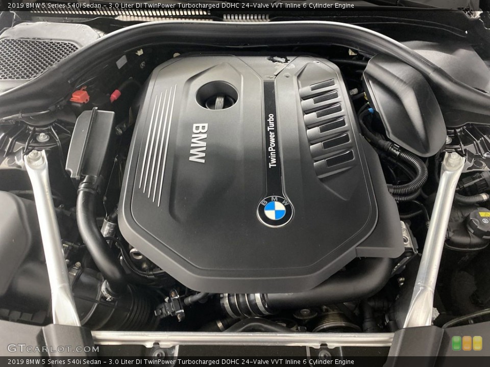 3.0 Liter DI TwinPower Turbocharged DOHC 24-Valve VVT Inline 6 Cylinder 2019 BMW 5 Series Engine