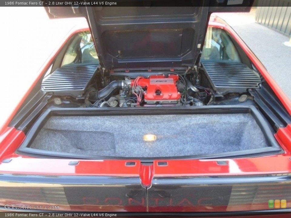 2.8 Liter OHV 12-Valve L44 V6 1986 Pontiac Fiero Engine
