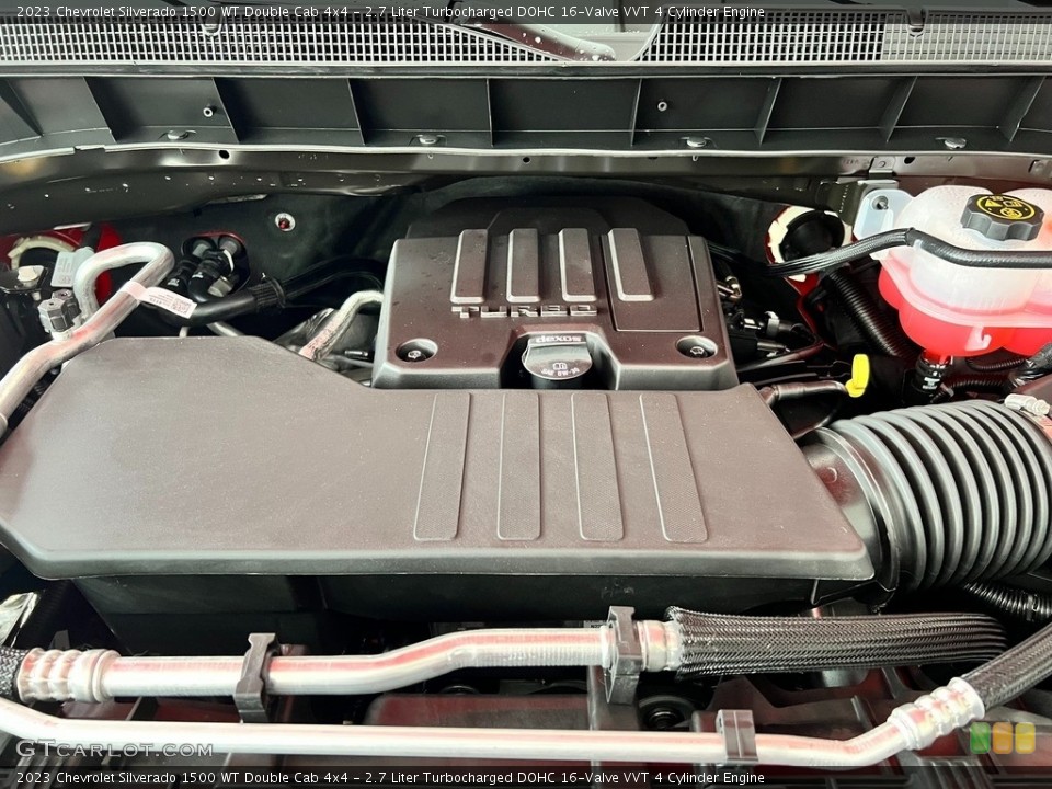 2.7 Liter Turbocharged DOHC 16-Valve VVT 4 Cylinder 2023 Chevrolet Silverado 1500 Engine