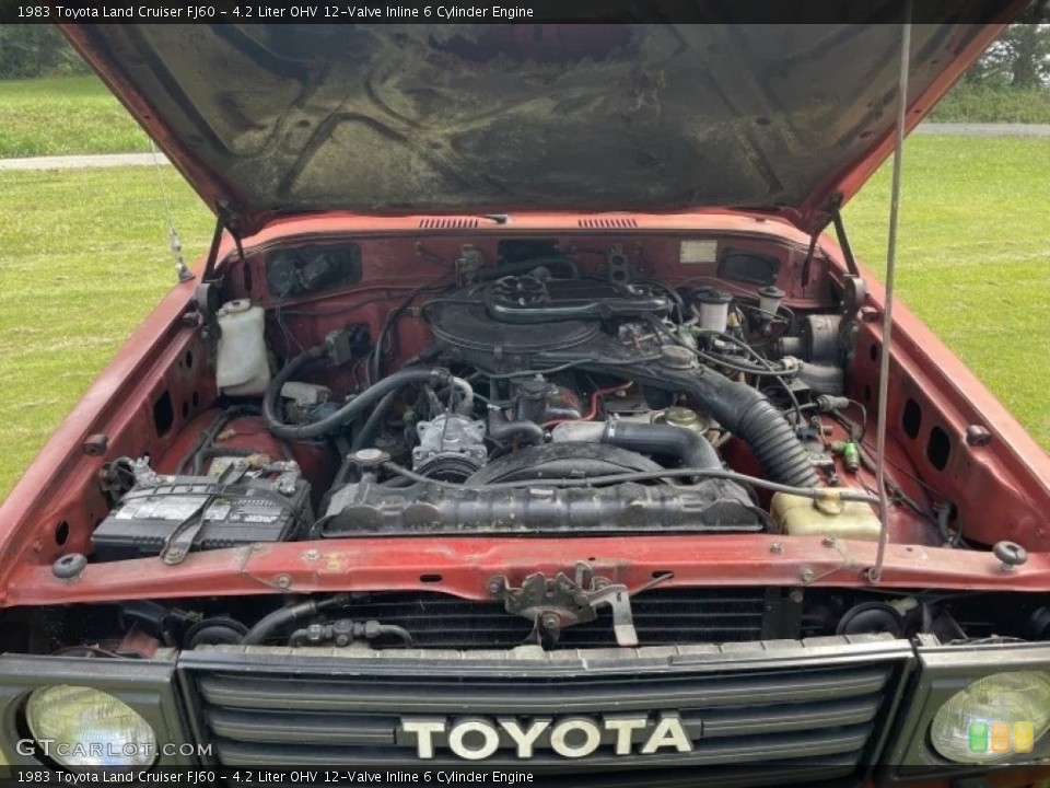 4.2 Liter OHV 12-Valve Inline 6 Cylinder Engine for the 1983 Toyota Land Cruiser #145553807