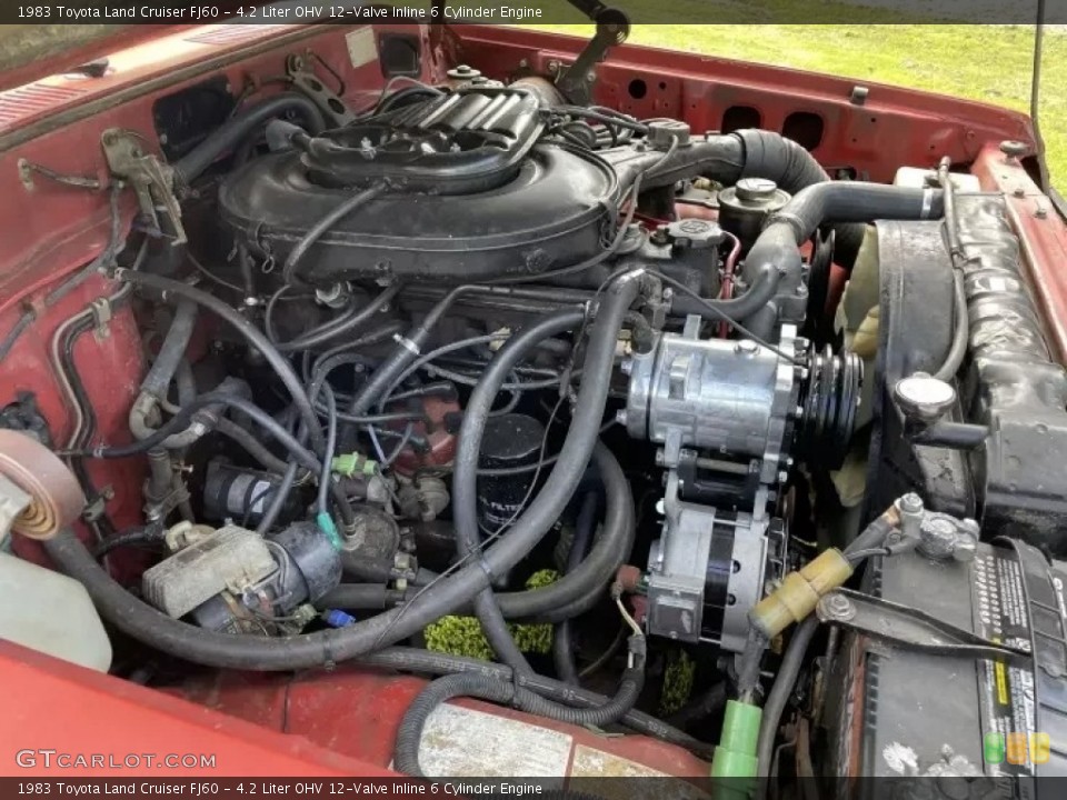 4.2 Liter OHV 12-Valve Inline 6 Cylinder Engine for the 1983 Toyota Land Cruiser #145553816