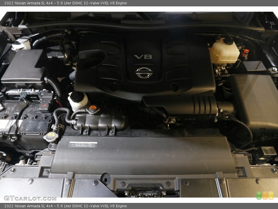 5.6 Liter DOHC 32-Valve VVEL V8 2022 Nissan Armada Engine