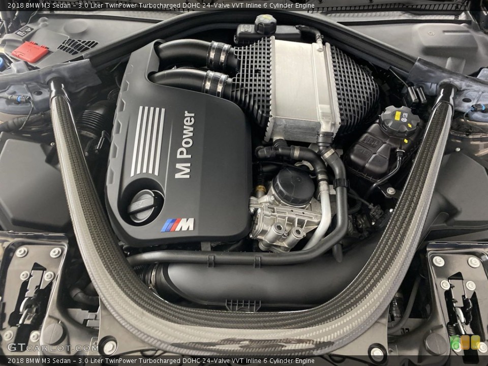 3.0 Liter TwinPower Turbocharged DOHC 24-Valve VVT Inline 6 Cylinder 2018 BMW M3 Engine