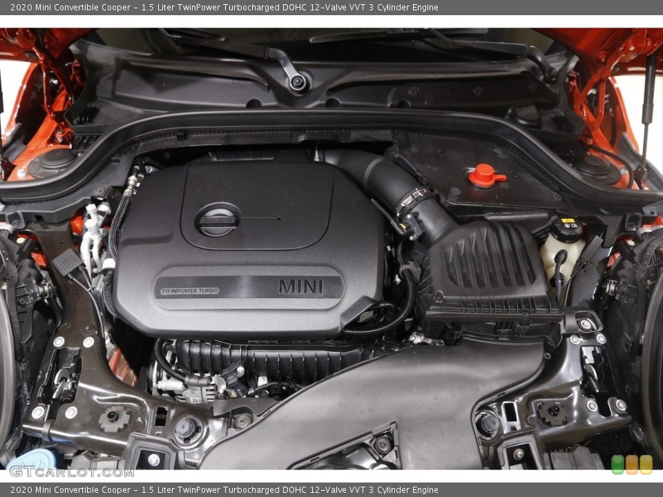 1.5 Liter TwinPower Turbocharged DOHC 12-Valve VVT 3 Cylinder 2020 Mini Convertible Engine