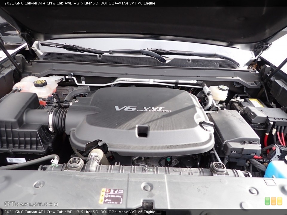 3.6 Liter SIDI DOHC 24-Valve VVT V6 2021 GMC Canyon Engine