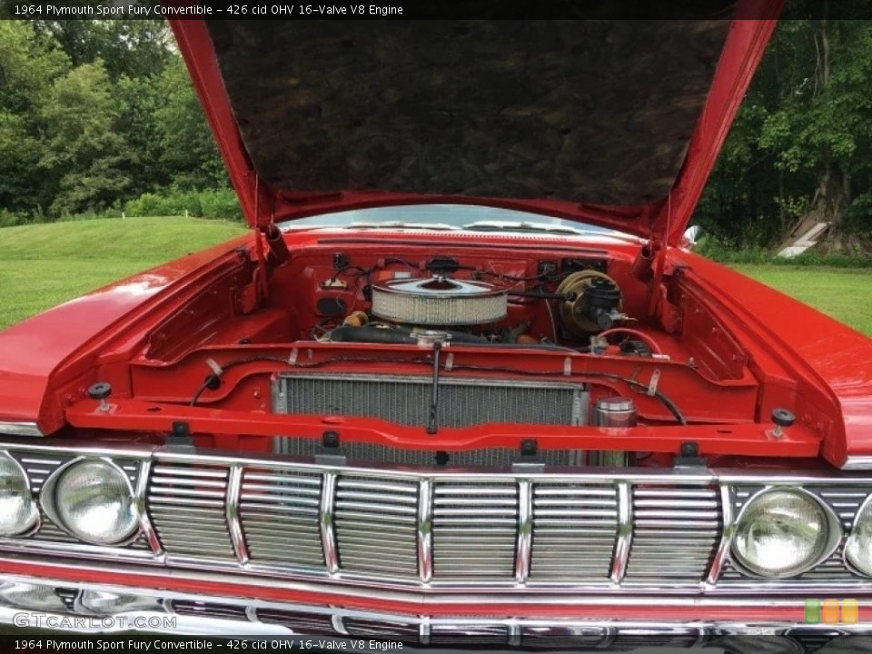 426 cid OHV 16-Valve V8 1964 Plymouth Sport Fury Engine
