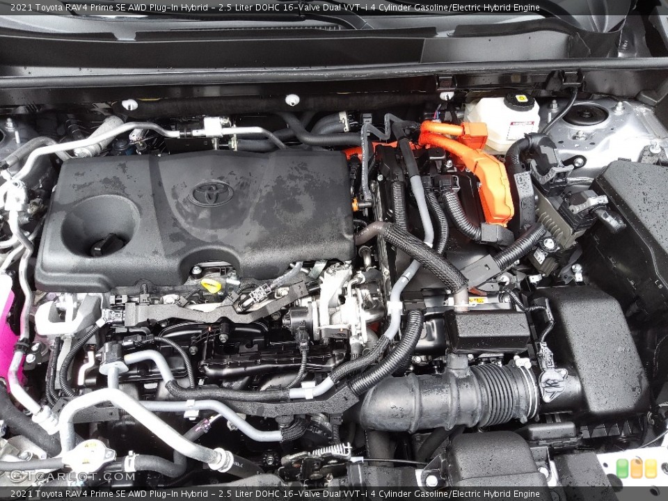 2.5 Liter DOHC 16-Valve Dual VVT-i 4 Cylinder Gasoline/Electric Hybrid 2021 Toyota RAV4 Engine
