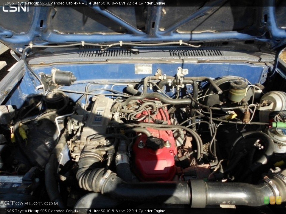 2.4 Liter SOHC 8-Valve 22R 4 Cylinder Engine for the 1986 Toyota Pickup #145607688