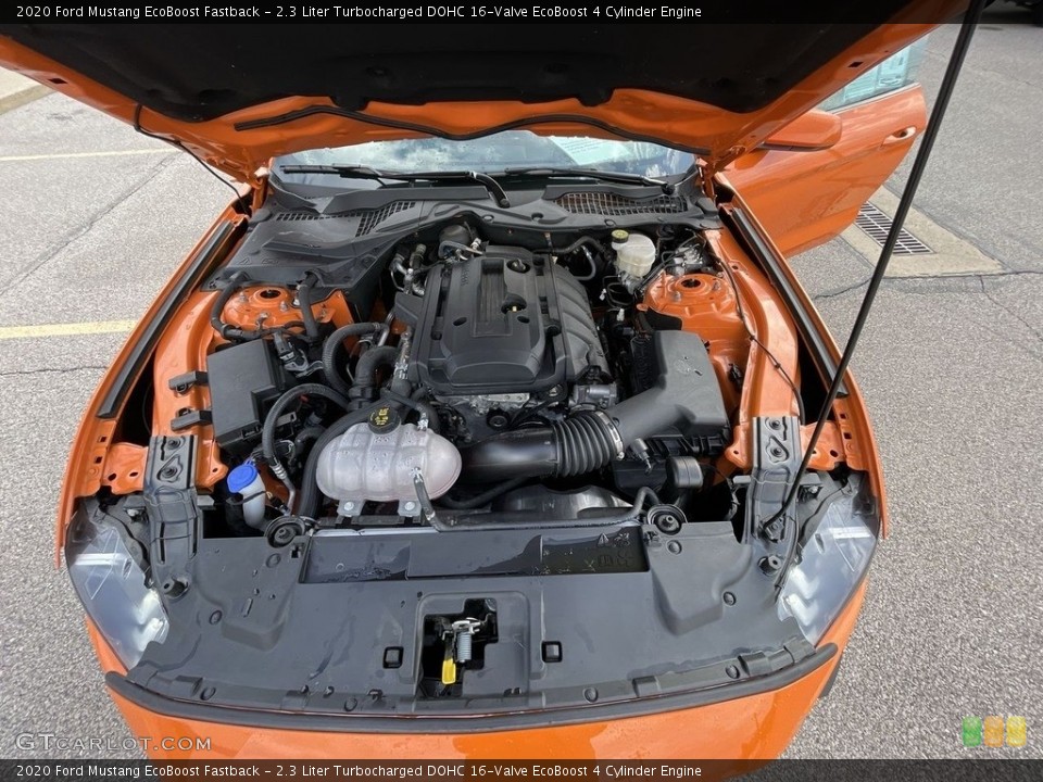 2.3 Liter Turbocharged DOHC 16-Valve EcoBoost 4 Cylinder 2020 Ford Mustang Engine