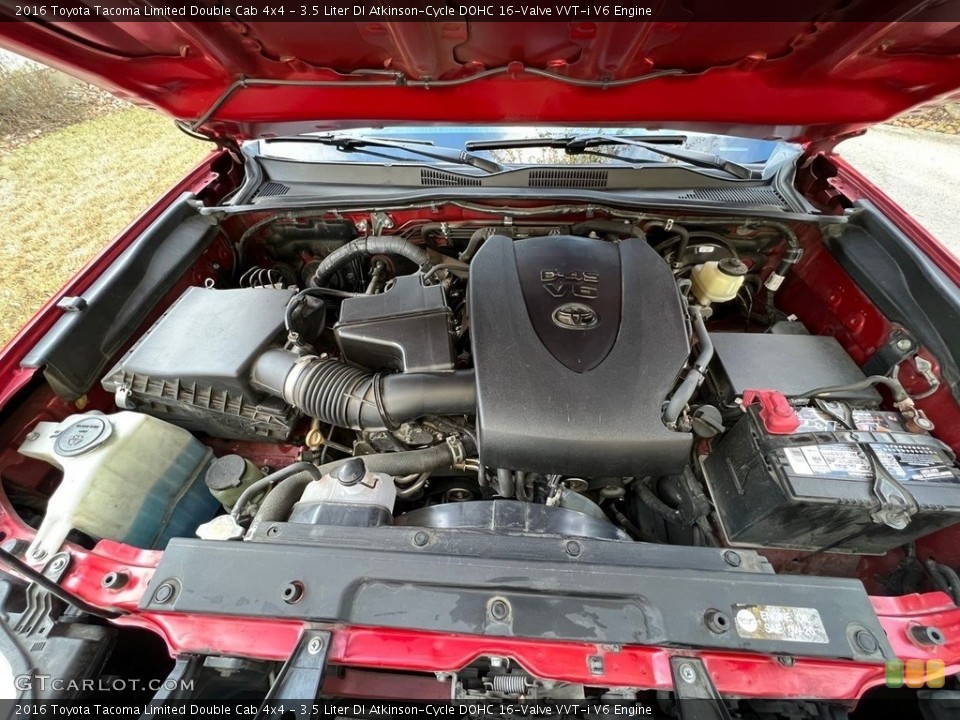 3.5 Liter DI Atkinson-Cycle DOHC 16-Valve VVT-i V6 2016 Toyota Tacoma Engine