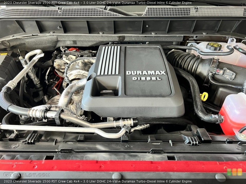 3.0 Liter DOHC 24-Valve Duramax Turbo-Diesel Inline 6 Cylinder 2023 Chevrolet Silverado 1500 Engine