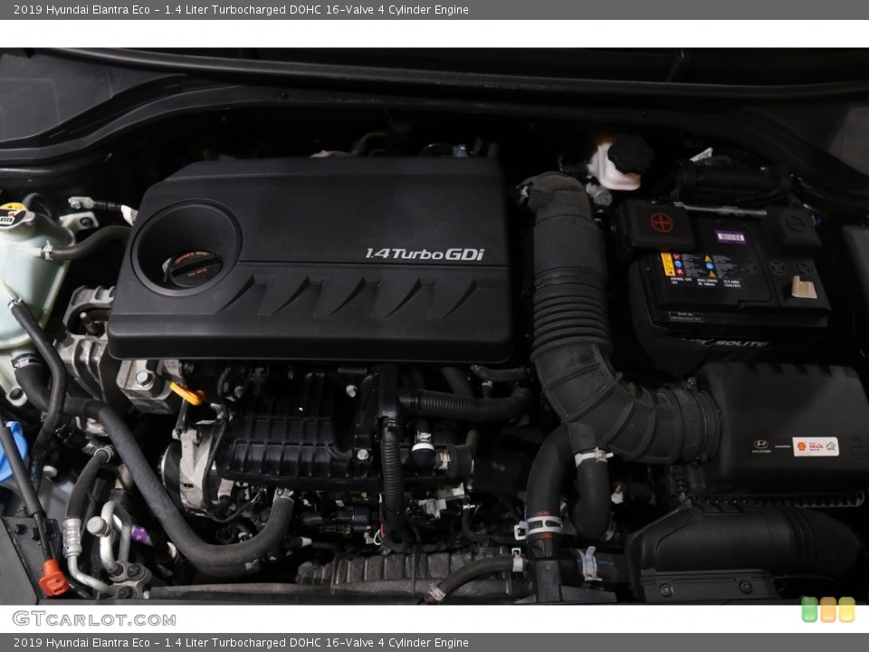 1.4 Liter Turbocharged DOHC 16-Valve 4 Cylinder 2019 Hyundai Elantra Engine
