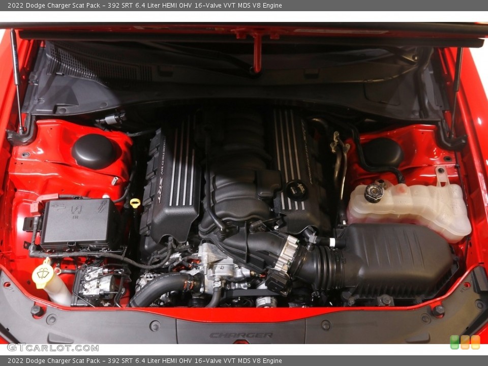 392 SRT 6.4 Liter HEMI OHV 16-Valve VVT MDS V8 2022 Dodge Charger Engine