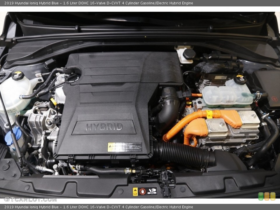1.6 Liter DOHC 16-Valve D-CVVT 4 Cylinder Gasoline/Electric Hybrid Engine for the 2019 Hyundai Ioniq Hybrid #145769958
