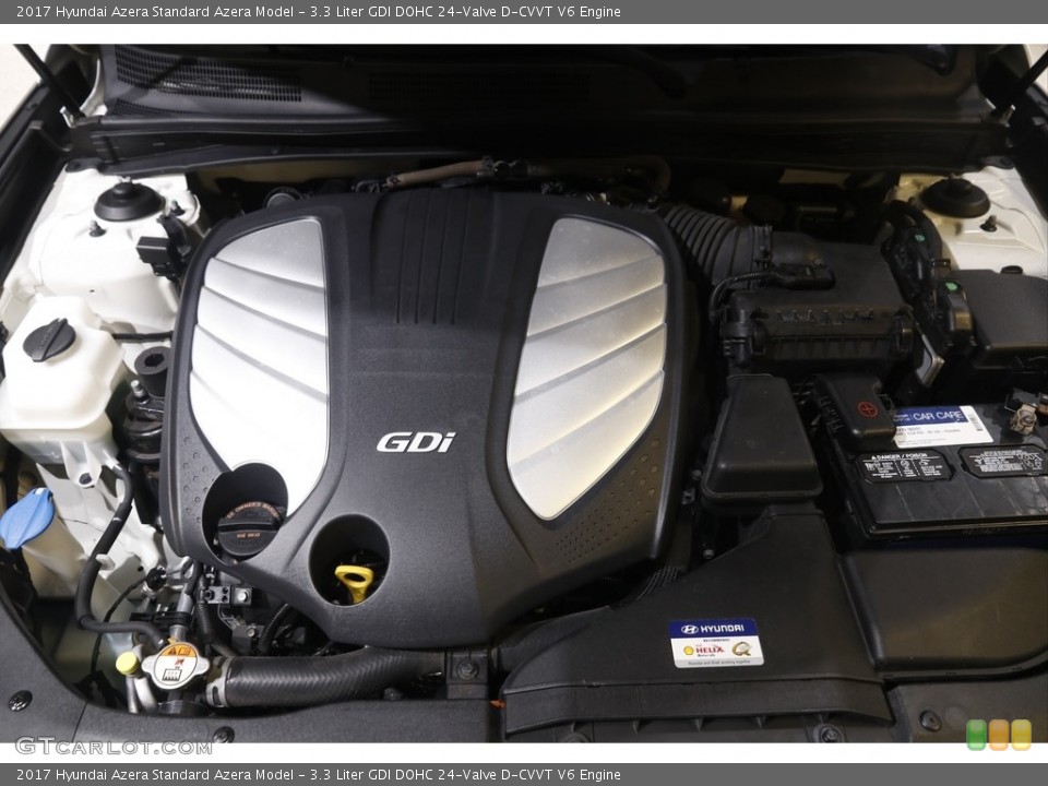 3.3 Liter GDI DOHC 24-Valve D-CVVT V6 2017 Hyundai Azera Engine