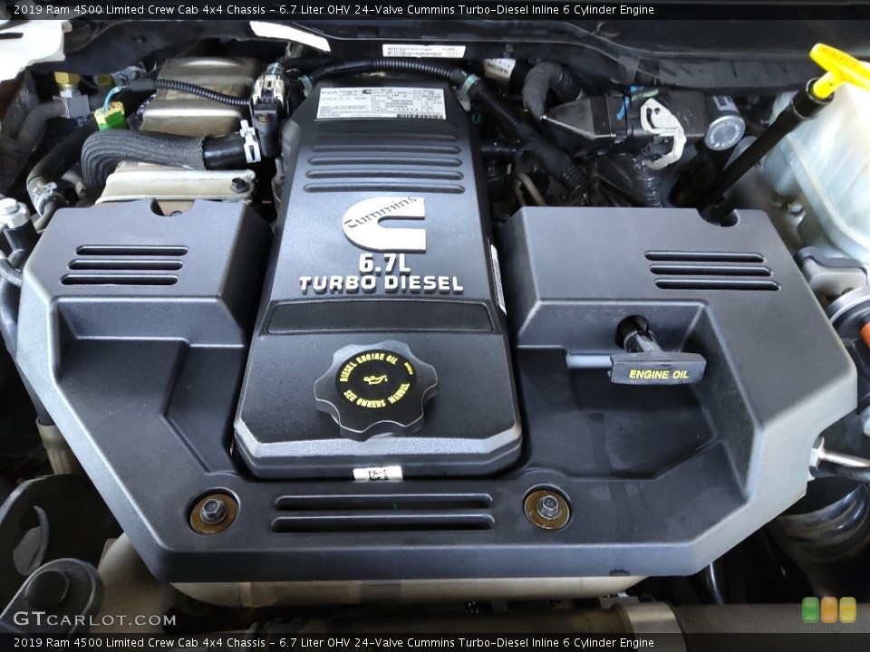 6.7 Liter OHV 24-Valve Cummins Turbo-Diesel Inline 6 Cylinder 2019 Ram 4500 Engine
