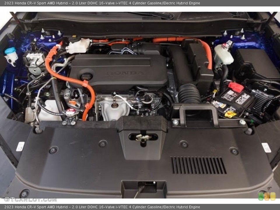 2.0 Liter DOHC 16-Valve i-VTEC 4 Cylinder Gasoline/Electric Hybrid 2023 Honda CR-V Engine