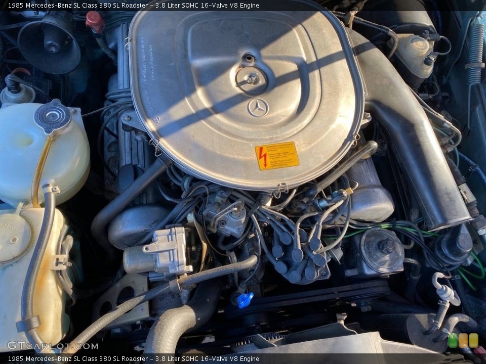 3.8 Liter SOHC 16-Valve V8 Engine for the 1985 Mercedes-Benz SL Class #145808254