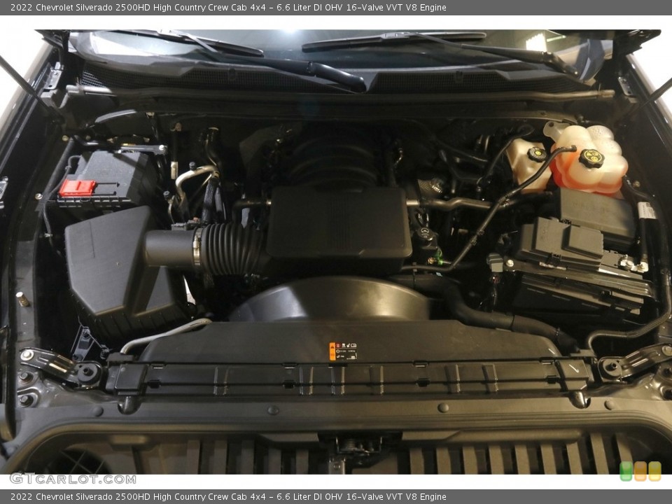 6.6 Liter DI OHV 16-Valve VVT V8 2022 Chevrolet Silverado 2500HD Engine