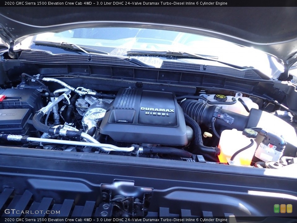 3.0 Liter DOHC 24-Valve Duramax Turbo-Diesel Inline 6 Cylinder 2020 GMC Sierra 1500 Engine