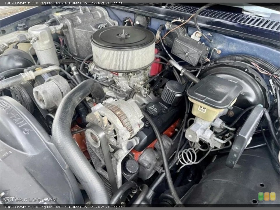 4.3 Liter OHV 12-Valve V6 1989 Chevrolet S10 Engine