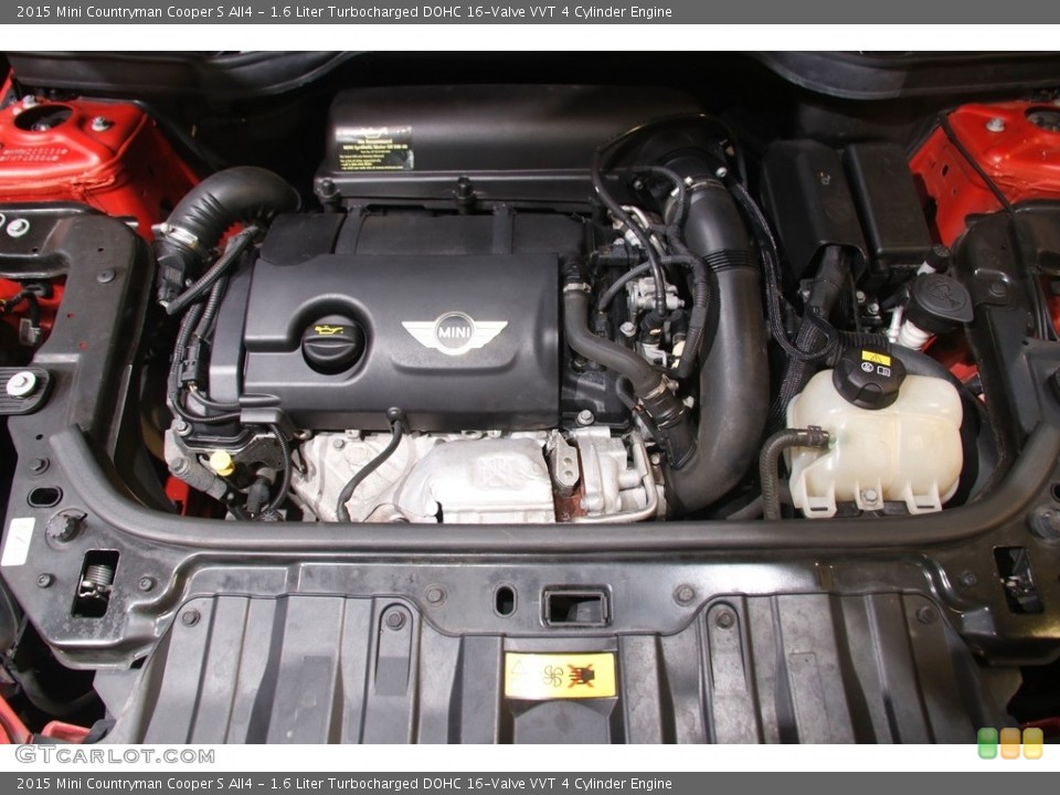 1.6 Liter Turbocharged DOHC 16-Valve VVT 4 Cylinder 2015 Mini Countryman Engine