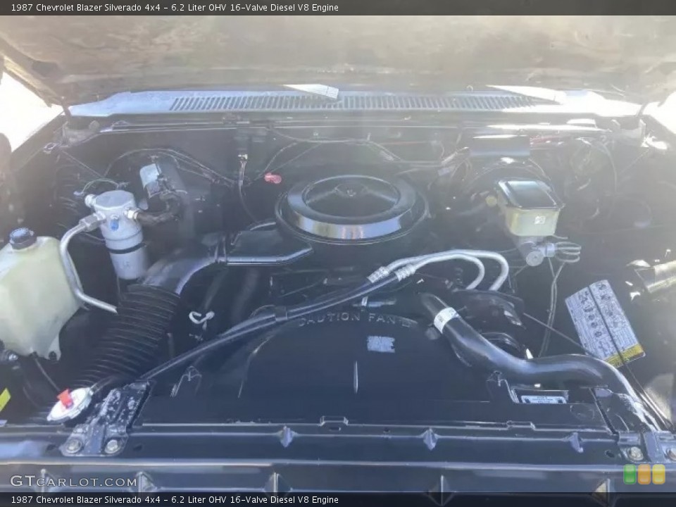 6.2 Liter OHV 16-Valve Diesel V8 Engine for the 1987 Chevrolet Blazer #145839000