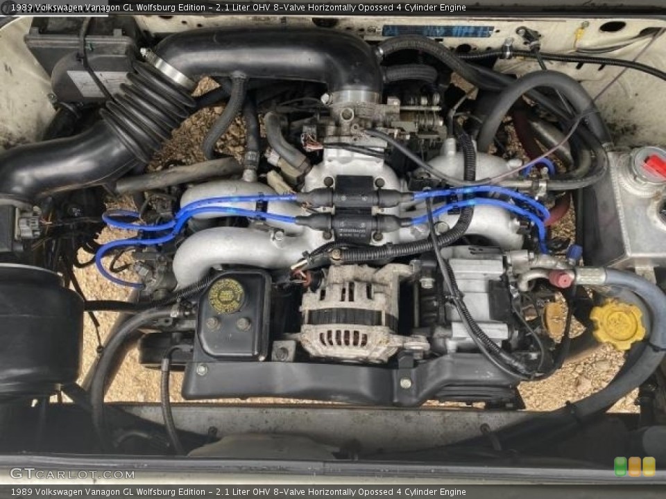 2.1 Liter OHV 8-Valve Horizontally Opossed 4 Cylinder 1989 Volkswagen Vanagon Engine