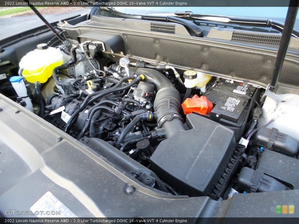 2.0 Liter Turbocharged DOHC 16-Valve VVT 4 Cylinder 2022 Lincoln Nautilus Engine