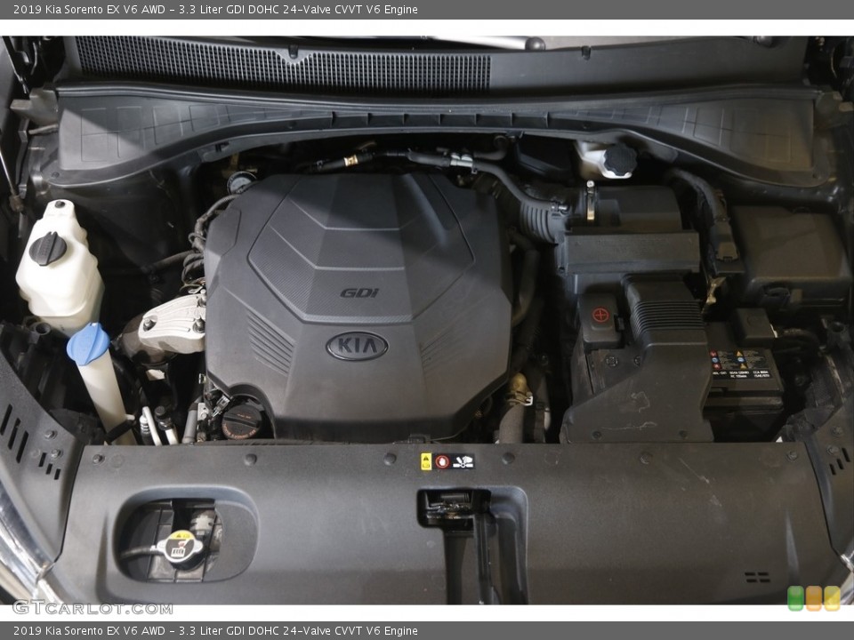 3.3 Liter GDI DOHC 24-Valve CVVT V6 2019 Kia Sorento Engine