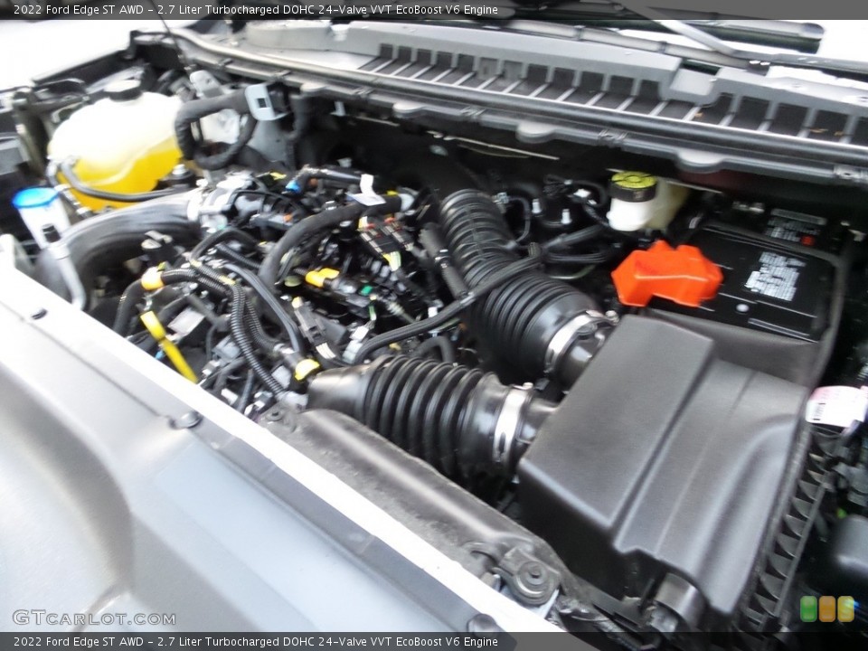 2.7 Liter Turbocharged DOHC 24-Valve VVT EcoBoost V6 2022 Ford Edge Engine